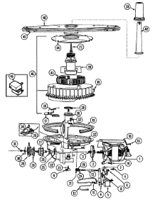 04 - Pump & Motor parts for Admiral Dishwasher DWCA500AAW from AppliancePartsPros.com