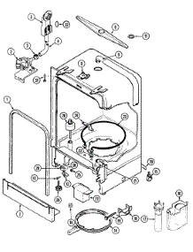 06 - Tub parts for Maytag Dishwasher DWU3000AAX from AppliancePartsPros.com
