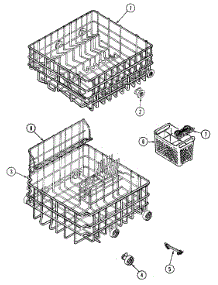 05 - Racks parts for Maytag Dishwasher DWU5915BAX from AppliancePartsPros.com