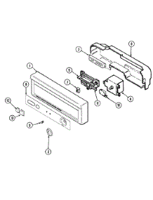 02 - Control Panel parts for Maytag Dishwasher DWU6812AAB from AppliancePartsPros.com