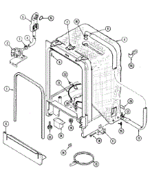 07 - Tub parts for Maytag Dishwasher DWU7202AAE from AppliancePartsPros.com