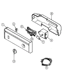 02 - Control Panel parts for Maytag Dishwasher DWU7300AAX from AppliancePartsPros.com