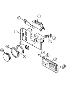 06 - Soap Dispenser parts for Maytag Dishwasher DWU7300AAX from AppliancePartsPros.com