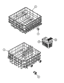 05 - Racks parts for Maytag Dishwasher DWU7300BAX from AppliancePartsPros.com