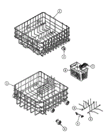 05 - Racks parts for Maytag Dishwasher DWU7400AAE from AppliancePartsPros.com
