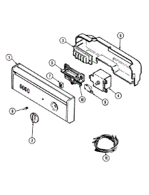02 - Control Panel parts for Maytag Dishwasher DWU7400AAX from AppliancePartsPros.com