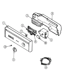 02 - Control Panel parts for Maytag Dishwasher DWU7550ABX from AppliancePartsPros.com