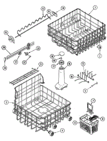 06 - Track & Rack Assembly parts for Maytag Dishwasher DWU7802AAM from AppliancePartsPros.com