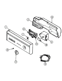 02 - Control Panel parts for Maytag Dishwasher DWU7910BAE from AppliancePartsPros.com
