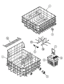 05 - Racks parts for Maytag Dishwasher DWU7910BAM from AppliancePartsPros.com