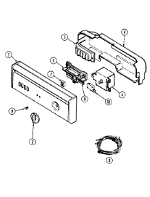 02 - Control Panel parts for Maytag Dishwasher DWU8250AAX from AppliancePartsPros.com