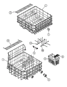05 - Racks parts for Maytag Dishwasher DWU8270AAE from AppliancePartsPros.com