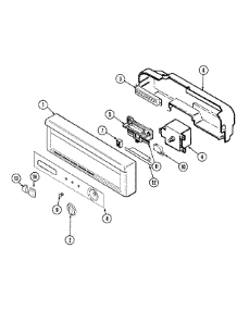 02 - Control Panel parts for Maytag Dishwasher DWU8402AAB from AppliancePartsPros.com