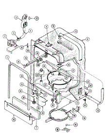 07 - Tub parts for Maytag Dishwasher DWU8450AAX from AppliancePartsPros.com