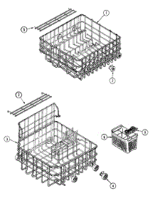 05 - Racks parts for Maytag Dishwasher DWU8460BAX from AppliancePartsPros.com
