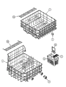 05 - Racks parts for Maytag Dishwasher DWU8530AAX from AppliancePartsPros.com