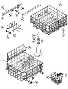 06 - Track & Rack Assembly (Dwu8602aam) parts for Maytag Dishwasher DWU8602AAM from AppliancePartsPros.com