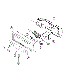 02 - Control Panel parts for Maytag Dishwasher DWU8702AAE from AppliancePartsPros.com