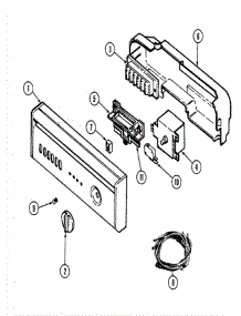 02 - Control Panel parts for Maytag Dishwasher DWU8860BAE from AppliancePartsPros.com