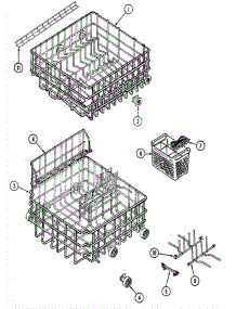 05 - Racks parts for Maytag Dishwasher DWU8860BAE from AppliancePartsPros.com