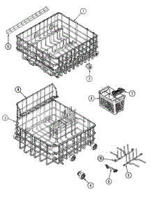 05 - Racks parts for Maytag Dishwasher DWU8860BBB from AppliancePartsPros.com
