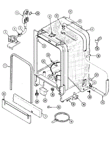 07 - Tub parts for Maytag Dishwasher DWU8912AAB from AppliancePartsPros.com