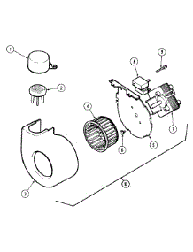 02 - Blower (Dwu9200bam & Bbm) parts for Maytag Dishwasher DWU9200BAB from AppliancePartsPros.com
