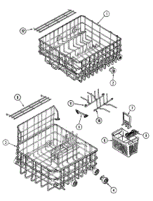 06 - Racks parts for Maytag Dishwasher DWU9200BAB from AppliancePartsPros.com
