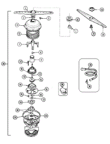 04 - Pump & Motor parts for Maytag Dishwasher DWU9902AAB from AppliancePartsPros.com