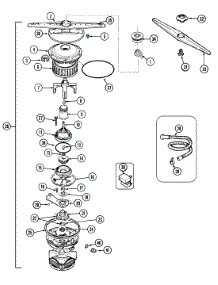 05 - Pump & Motor (Series 34) parts for Maytag Dishwasher DWU9902AAB from AppliancePartsPros.com