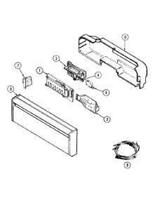 02 - Control Panel parts for Maytag Dishwasher DWU9920ABE from AppliancePartsPros.com