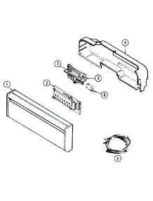 02 - Control Panel parts for Maytag Dishwasher DWU9921BBB from AppliancePartsPros.com