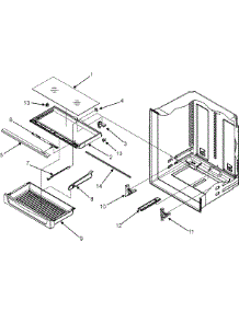 09 - Pantry Assembly parts for Maytag Refrigerator MBF2562HEQ from AppliancePartsPros.com