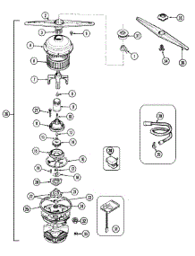 04 - Pump & Motor parts for Maytag Dishwasher DWU9962AAB from AppliancePartsPros.com