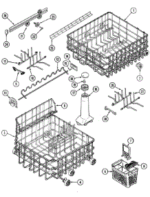 06 - Track & Rack Assembly parts for Maytag Dishwasher DWU9962AAE from AppliancePartsPros.com