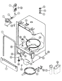 06 - Tub parts for Admiral Dishwasher DWUA201AAE from AppliancePartsPros.com