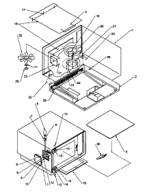 02 - Cavity Assy parts for Amana Microwave E2100I / P4020004401 from AppliancePartsPros.com