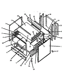 02 - Cabinet Section parts for Amana Range EBE22AA0CEH / P1142442N from AppliancePartsPros.com