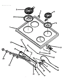 03 - Main Top Assy parts for Amana Range EBE26AA0CEH / P1142456N from AppliancePartsPros.com