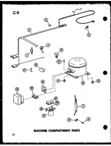 03 - Machine Compartment Parts parts for Amana Freezer EC28F / P7398039W from AppliancePartsPros.com