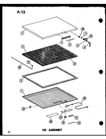 02 - Lid Assy parts for Amana Freezer EC28F-C / P6033069W C from AppliancePartsPros.com