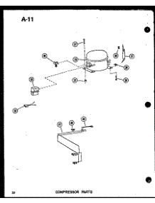 02 - Compressor Parts parts for Amana Freezer EC9-A / P6031849W A from AppliancePartsPros.com