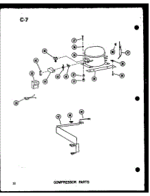 02 - Compressor Parts parts for Amana Freezer EC9-A / P6011635W A from AppliancePartsPros.com