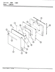 03 - Door-Lower (Ecwe550) parts for Maytag Oven ECWE550 from AppliancePartsPros.com