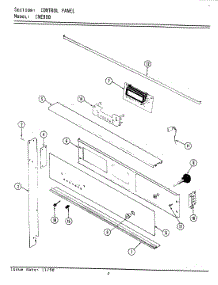 03 - Control Panel (Ecwe900) parts for Maytag Oven ECWE900 from AppliancePartsPros.com