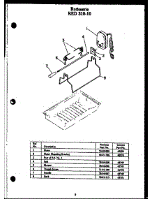 06 - Rotisserie Ked 310-10 parts for Amana Cooktop EDR648 from AppliancePartsPros.com