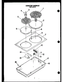 02 - Cooktop Module Ked 305-25 parts for Amana Cooktop EDS648 from AppliancePartsPros.com