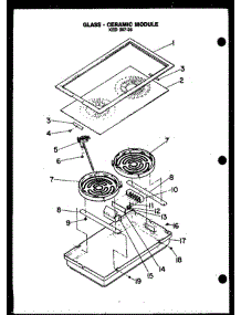 03 - Glass - Ceramic Module Ked 307-26 parts for Amana Cooktop EDS648 from AppliancePartsPros.com