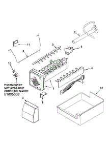 07 - Ice Maker parts for Dacor Refrigerator EF36LNDFSS from AppliancePartsPros.com