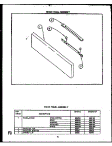 02 - Fixed Panel Assy parts for Amana Range EHA312-OP / EHA3120OP from AppliancePartsPros.com
